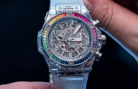 hublot big bang sapphire rainbow replica|big bang blue sapphire bracelet.